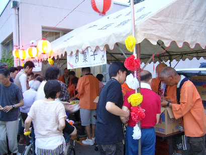 お菓子の屋台